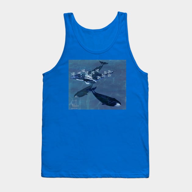 whales Tank Top by mjartscom